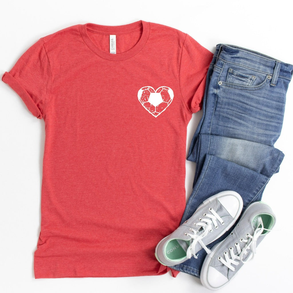soccer shirt, soccer mom, soccer dad, gift for soccer mom, sports mom, sports dad, soccer team tshirts, soccer fan t-shirts, soccer season, love soccer heart