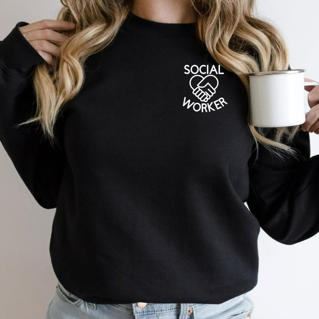 Social Worker Crewneck Sweatshirt, Social Work Month, Social Worker Gifts, School Social Worker, Gift for Social Worker, MSW LSW LCSW