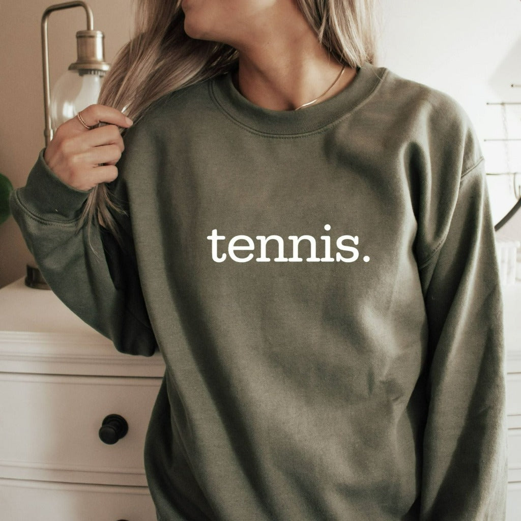 tennis crewneck sweatshirt, tennis tshirt, tennis graphic tee, gift for tennis player, tennis mom gift, tennis gifts for her, tennis season tee, matching tennis team shirts