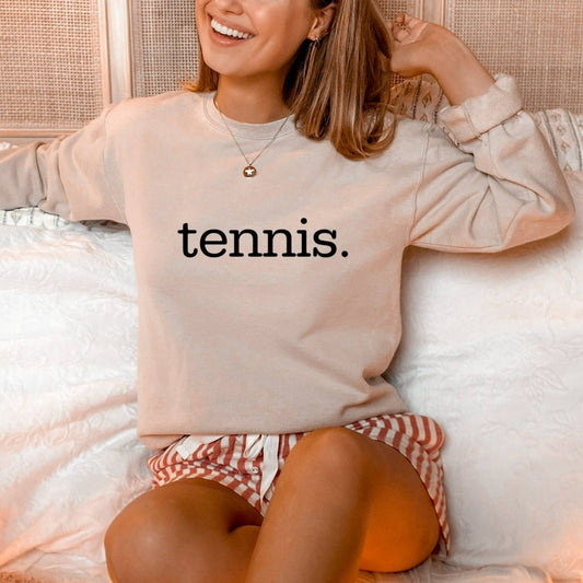 tennis crewneck sweatshirt, tennis tshirt, tennis graphic tee, gift for tennis player, tennis mom gift, tennis gifts for her, tennis season tee, matching tennis team shirts