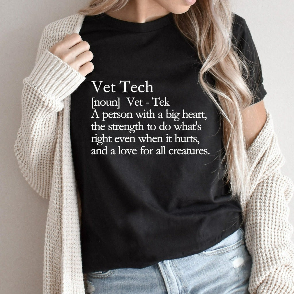 vet tech definition shirt, veterinary technician tshirt, gift for vet tech, vet tech appreciation, vet tech week